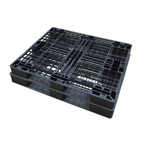 Palette plastique 1200x1000x160mm - Ajourée, périphérique, occasion