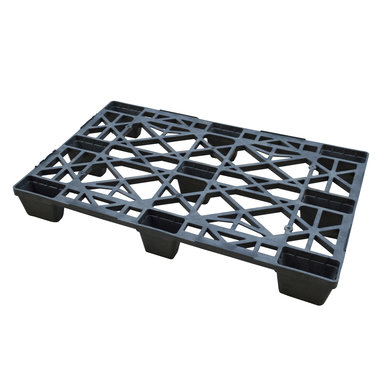 Kunststof display pallet 1200x800x120mm - open dek, tweedehands