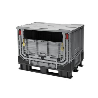 Caisse-palette - 1211x811x902mm - 590 litres - Pliable en plusieurs parties