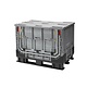 Caisse-palette - 1211x811x902mm - 590 litres - Pliable en plusieurs parties