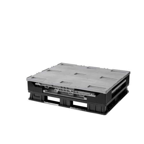 Caisse-palette - 1211x1011x903mm - 750 litres - Pliable en plusieurs parties