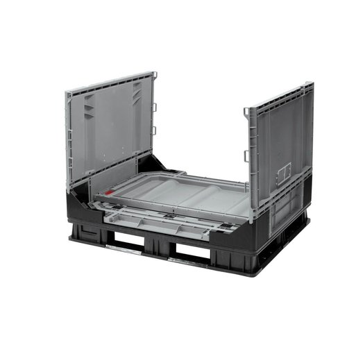 Caisse-palette - 1211x1011x903mm - 750 litres - Pliable en plusieurs parties