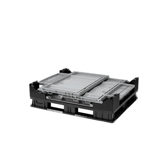 Palletbox 1211x1011x903mm - met deur bovenzijde