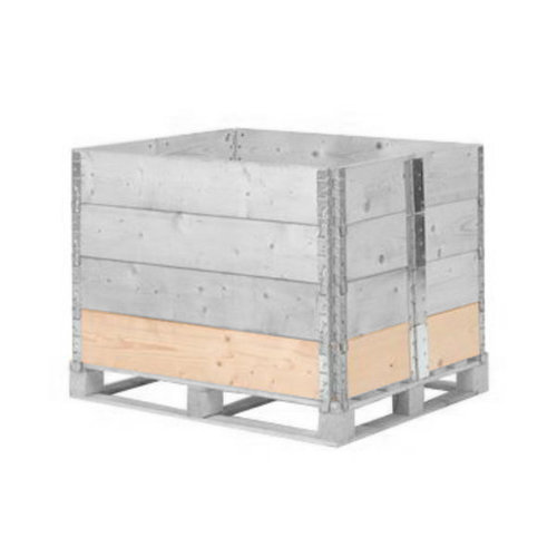 Palletrand 1200x1000x200mm - hout, 6 scharnieren