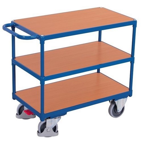 Tafelwagen 1390x800x920mm - 3 laadvlakken - zwaar