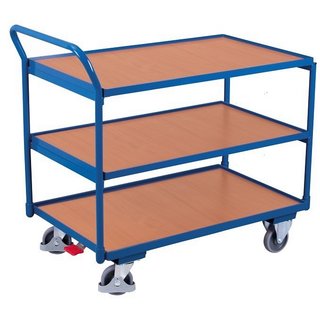 Tafelwagen 1125x625x1010mm - 3 laadvlakken - licht