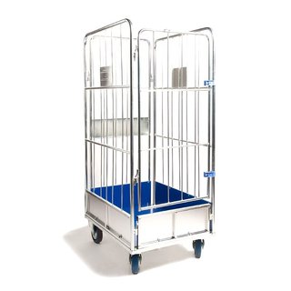 Wasserijcontainer 4-heks insteekhekken, 720x900x1750mm