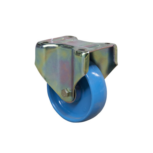 Roue fixe 108mm avec roulement à billes - PA bleu