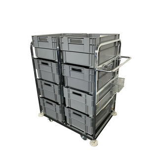 Orderverzamelwagen - Incl 8 x draaistapelbak 69721