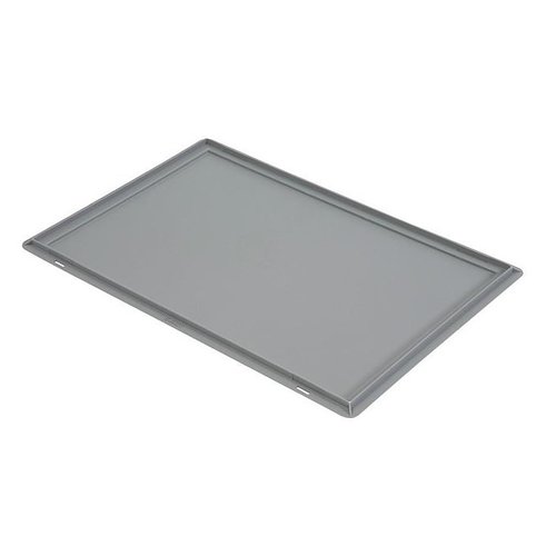 Couvercle pour bacs plastique norme Europe 600x400x16mm - sans charnière