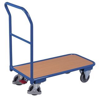 Plateauwagen 950x450x945mm - met duwbeugel, licht