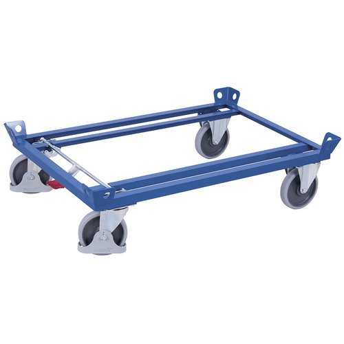 Dolly open bodem 1270x870x350mm - metaal, TPR wielen