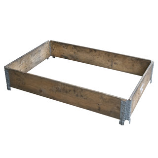 Palletrand 1200x800x200mm - hout, 4 scharnieren, gebruikt