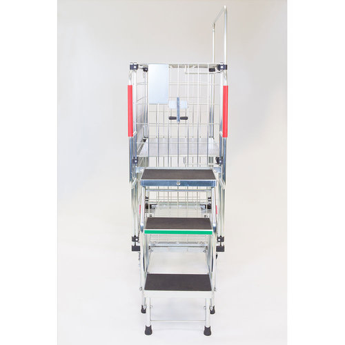 Roll-conteneur multifonctionnel 1143x628x1805mm - avec marchepied