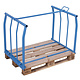 Opzetrand 1200x800x800mm - metaal, met bovensteun