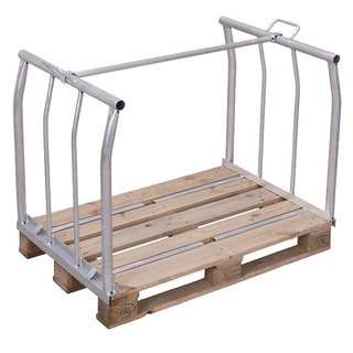 Opzetrand 1200x1000x800mm - metaal, met bovensteun