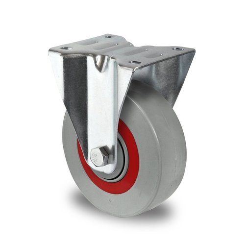 Roue fixe PA Ø 125 mm - avec roulement à rouleaux, gris, 200 kg
