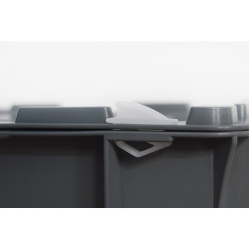 Fermoirs clips pour bacs plastique Norme Europe - 50 pièces