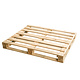 Pallet 1200x1000x146mm - hout, rondomlopend, gebruikt