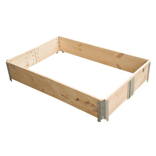 Palletrand 1200x800x200mm - hout, 6 scharnieren