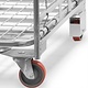 Gebruikte nestbare 2-heks retailrolcontainer 800x700x1770mm - met spanbanden