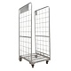 Gebruikte nestbare 2-heks retailrolcontainer 800x700x1770mm - met spanbanden