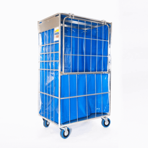 Wasserijcontainer 4-heks gesloten - 900x665x1660mm - voering inbegrepen