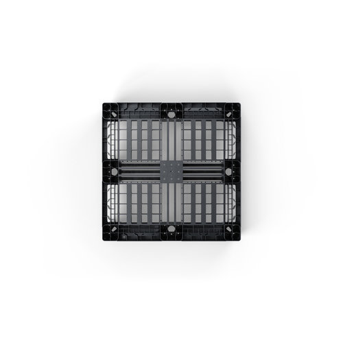 Palette chimique CP3 1140x1140x150 mm - HDPE, pont ouvert, 1400 kg