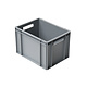 Bac Euronorm en plastique 400x300x220mm  - Fermé, empilable