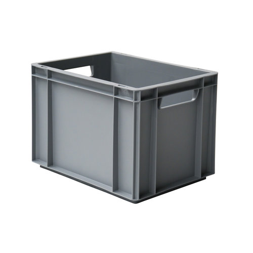 Euronorm plastic bak 400x300x275mm - Gesloten, stapelbaar
