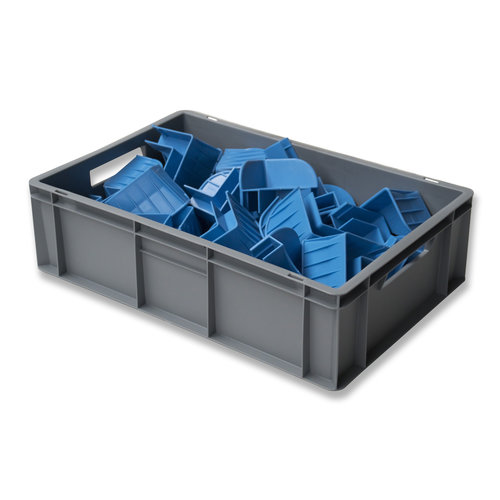 Euronorm plastic bak 600x400x170mm - gesloten