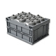 Bac plastique pliable 396x297x214mm - empilable