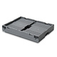 Inklapbare Euronorm plastic bak 396x297x214mm - gesloten