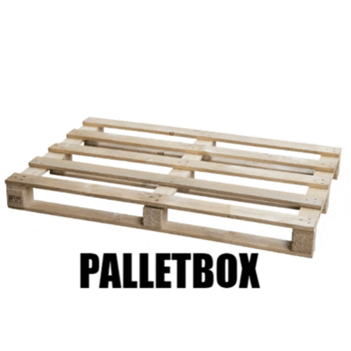 Eenmalige pallet 1200x800x120mm - hout, gebruikt