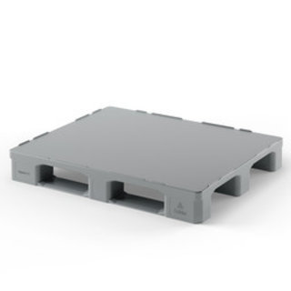 Palette plastique hygiénique 1200x1000x160 mm - HDPE, plateau fermé, 2500 kg