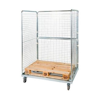 Rolcontainer 3-heks voor Europallets 1350x950x1820mm - Insteekhekken