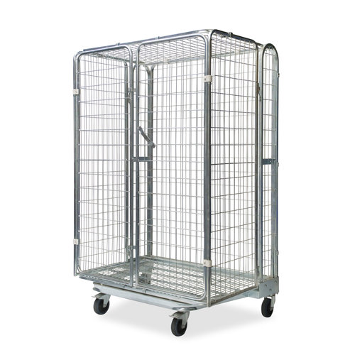 Anti-diefstal rolcontainer 4-heks nestbaar, 1200x800x1800mm