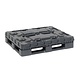 Caisse palette industrielle pliable en plastique, 1227x1027x965mm