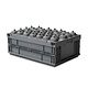 Bac en plastique pliable et empilable 594x396x214 mm