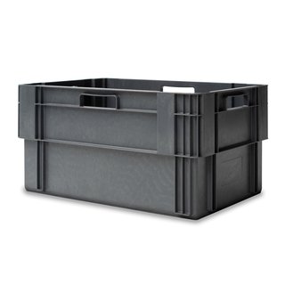 Euronorm stapelbak 600x400x300mm - 60 liter - gesloten