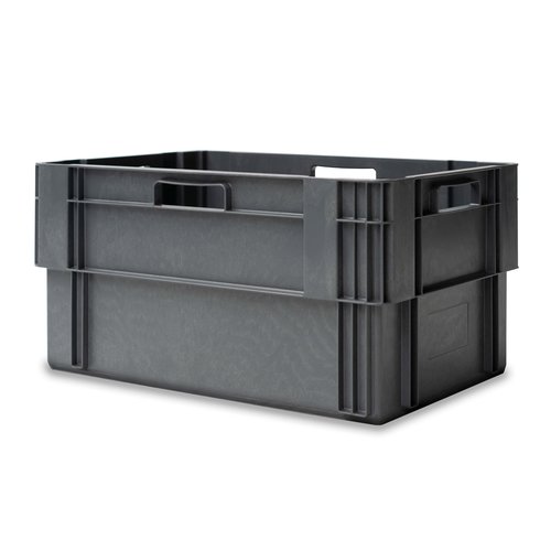 Bac Euronorm 600x400x300mm - 60 Litres - Parois fermées