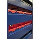 Rack unilatéral avec 69 bacs de stockage 1150x430x1640 mm - 4 pieds