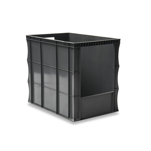 Euronorm stapelbak 600x400x500mm - 100 liter, open voorzijde