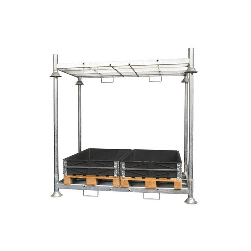 Stapelrek TÜV 2025x1180x310mm - Dubbele palletplaats