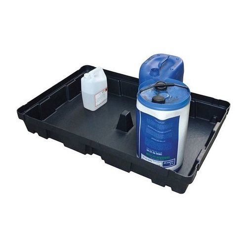 Bac de rétention dimensions 1200x800 sans caillebotis - contenu 100 litres