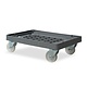 Dolly 600x400x180mm - kunststof, raster bodem, gegalvaniseerde vork