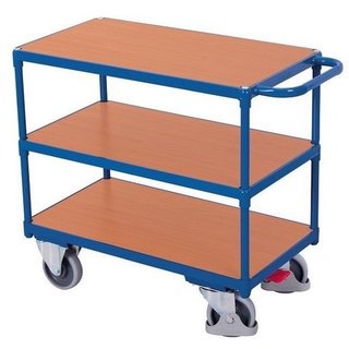 Tafelwagen 1190x700x920mm - 3 laadvlakken - zwaar