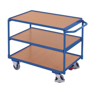 Tafelwagen 1175x625x850mm - 3 laadvlakken - licht
