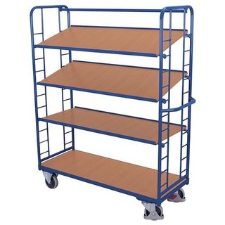 Etagewagen 1510x550x1815mm - 4 laadvlakken - hoog