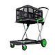 Trolley Clax 880x540x1010mm - avec caisse pliante
